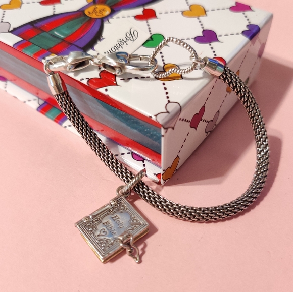 Brighton Heart Slide Bracelet & Bible Charm - Picture 2 of 14